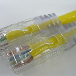 商品画像:CAT6ケーブル 両端RJ45 単線 ストレート結線 15m (黄) C6S-SO-YL-15