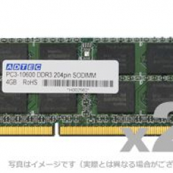 アドテック> DOS/V用 PC3-8500 (DDR3-1066) 204Pin SO-DIMM 2GB 2枚組