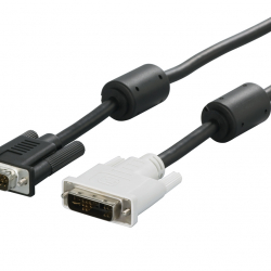 商品画像:ディスプレイケーブル DVI-I:D-Sub15 フェライトコア付 1.5m BSDCDA15