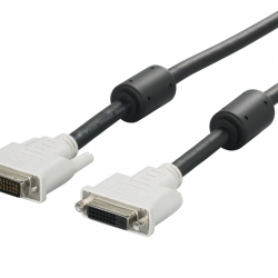 商品画像:ディスプレイ延長ケーブル DVI-Dオス:DVI-Dメス コア付 2.0m BSDCDED20