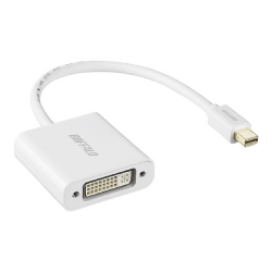 商品画像:miniDisplayPort-DVI変換アダプタ ホワイト BMDPDVWH