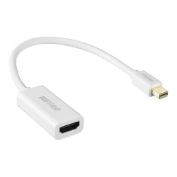 商品画像:miniDisplayPort-HDMI変換アダプタ ホワイト BMDPHDWH