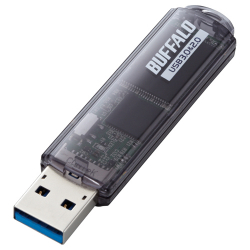 商品画像:USB3.0対応 USBメモリー スタンダードモデル 16GB ブラック RUF3-C16GA-BK