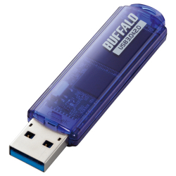 商品画像:USB3.0対応 USBメモリー スタンダードモデル 16GB ブルー RUF3-C16GA-BL