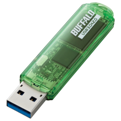 商品画像:USB3.0対応 USBメモリー スタンダードモデル 16GB グリーン RUF3-C16GA-GR
