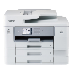 商品画像:プリンター ブラザー A3インクジェット複合機 (コピー/プリント/スキャン/FAX/低コスト/自動両面印刷/Wi-Fi/3段トレイ) MFC-J7610CDW