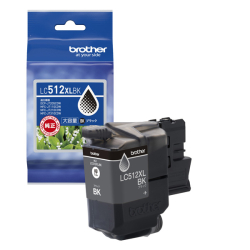商品画像:<ブラザー純正>インクカートリッジ 大容量タイプ (ブラック) LC512XLBK
