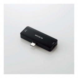 商品画像:映像変換アダプタ/TypeC-HDMI/60Hz/給電機能付/PD100W対応/ブラック MPA-CHDMIPDBK