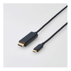 商品画像:変換ケーブル/Type-C-HDMI/2.0m/ブラック CAC-CHDMI20BK2