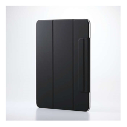 商品画像:13インチiPad Pro(M4)/フラップケース/超薄型/ソフトレザー/マグネット装着/スリープ対応/ブラック TB-A25PLWVPF2BK