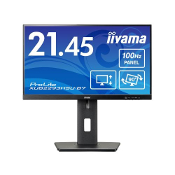 商品画像:<ProLite>21.45型 ワイド液晶ディスプレイ ProLite (1920x1080/IPS方式パネル/HDMI/DisplayPort/昇降/スウィーベル/ピボット/チルト/ブラック) XUB2293HSU-B7