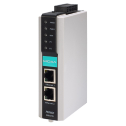 商品画像:2 ポート RS-232C/422/485 工業用 Modbus TCP to シリアル コミュニケーション・ゲートウェイ ユニバーサル電源アダプタ MGATE MB3270