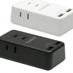 商品画像:コンパクトUSB2ポート給電機能付マルチタップ PPS-UTAP3BWH