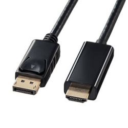 商品画像:DisplayPort-HDMI変換ケーブル 3m KC-DPHDA30