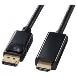 商品画像:DisplayPort-HDMI変換ケーブル 1m KC-DPHDA10