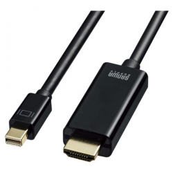 商品画像:ミニDisplayPort-HDMI変換ケーブル HDR対応 1m KC-MDPHDRA10