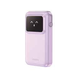 商品画像:UGREEN Uno 10000mAh ケーブル内蔵型モバイルバッテリー ゆめいろ(薄紫)35604B UGR-BY-000011