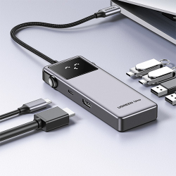商品画像:UGREEN Uno 6-in-1 USB-C ハブ 35998 UGR-OT-000020