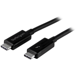 商品画像:Thunderbolt 3ケーブル/2m/4K60Hz/20Gbps/100W USB PD/Thunderbolt 4 USB-C DisplayPort互換/ブラック/サンダーボルト 高速データ転送 モニター ディスプレイ 映像出力 TBLT3MM2M