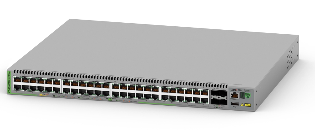 AT-GS980MX/52PSm[10/100/1000BASE-Tx40(PoE-OUT)、100/1000/2.5G/5GBASE-Tx8(PoE-OUT)、SFP+スロットx4]  | 123market