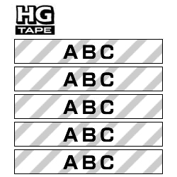 ブラザー工業> HGeテープ ピータッチ専用テープ(透明テープ/黒字)18mm5