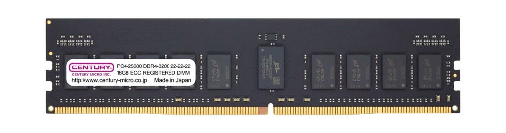 センチュリーマイクロ> SV用 PC4-25600 DDR4-3200 288pin RDIMM 2RK