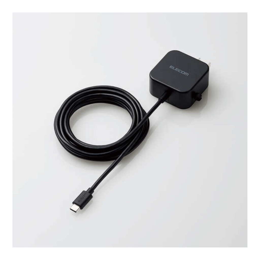 代引不可 AC充電器 Type-Cケーブル一体型 2.4A ケーブル長2.5m アンドロイド スマートフォン タブレット 用 エレコム MPA-ACC02