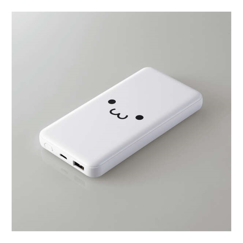 エレコム> モバイルバッテリー/10000mAh/PD準拠/20W出力/USB-A出力1ポート/Type-C入出力1ポート/PSE適合/ホワイトフェイス  | 123market