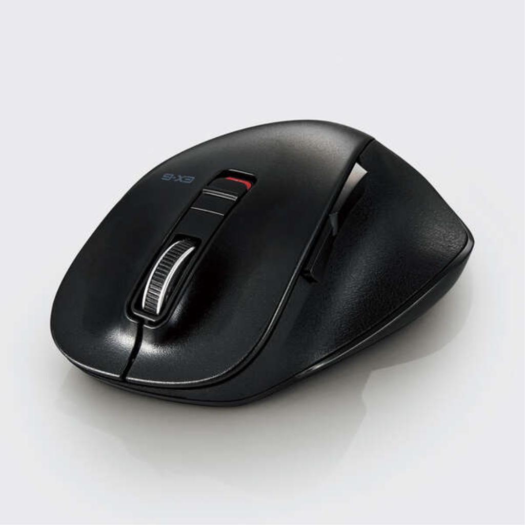 エレコム マウス Bluetooth 5ボタン Lサイズ 握りの極み ブラック 123market