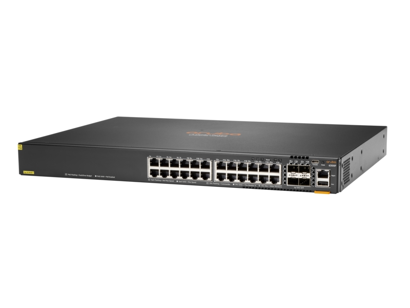 HPE Aruba 6300F 24G Class 4 PoE 4SFP56 Switch | 123market