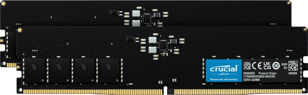 crucial> Crucial 64GB Kit(2x32GB)DDR5-5600 UDIMM CL46(16Gbit