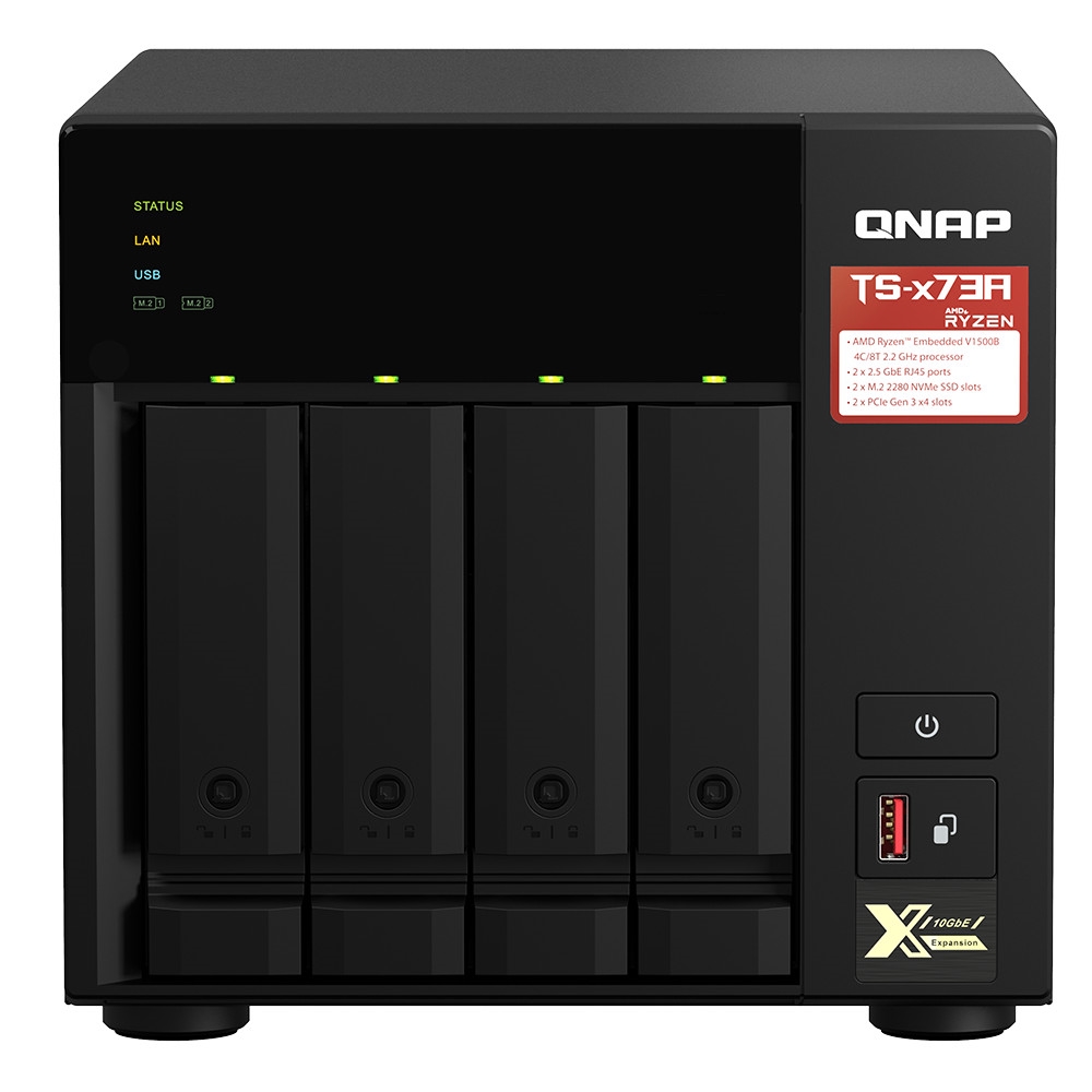 超特価sale開催】 QNAP NAS TS-473 10GbE対応 HDD付き 8TB 4ベイ