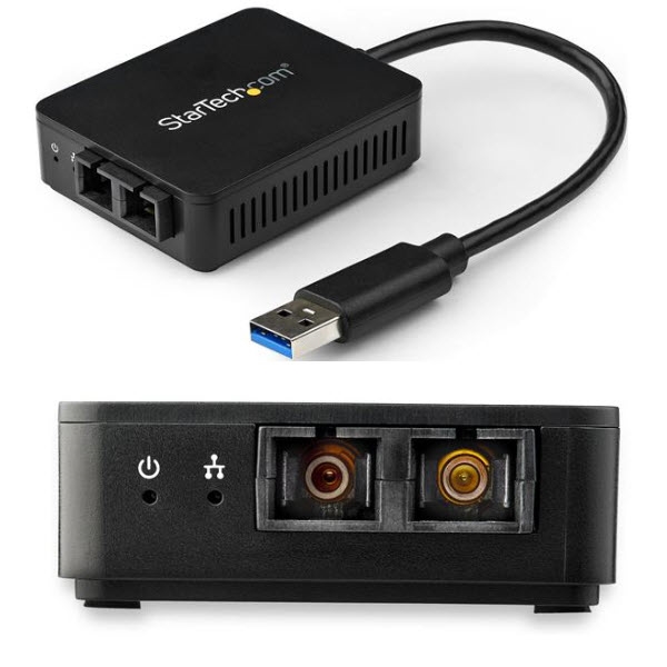 StarTech.com> USB 3.0 - 光ファイバー変換アダプタ 1000Base-SX 2芯SC