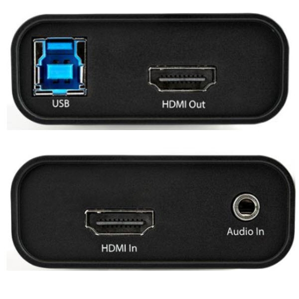 Startech USB-C接続HDMIビデオキャプチャーユニット 1080p 60fps UVC対応 USB-C USB-A Thunderbolt 3互換 1個 UVCHDCAP - 1