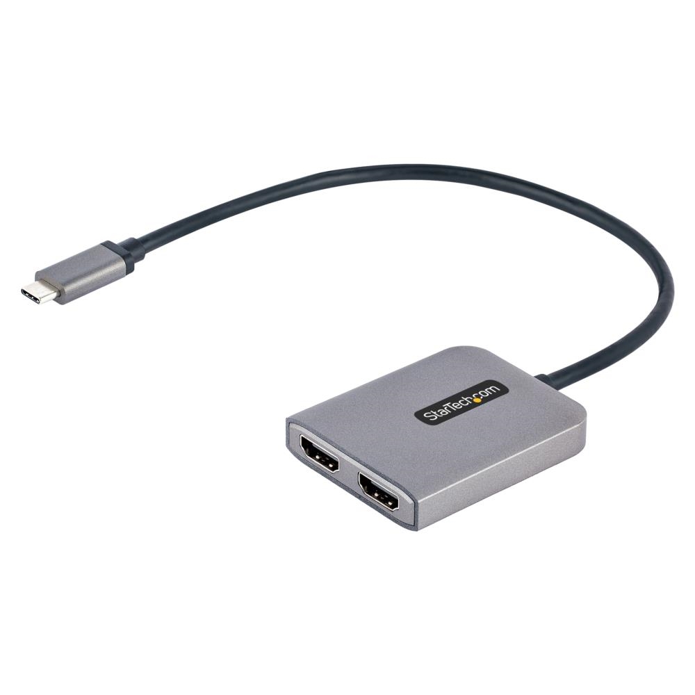 StarTech.com> USB-C-2x HDMI 変換アダプター/4K60Hz/デュアルモニター